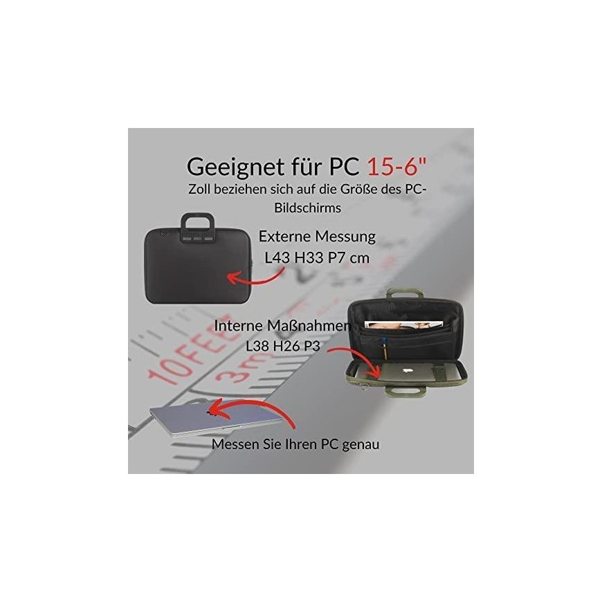 Computer bag BOMBATA Nylon 15, black sp. – 4
