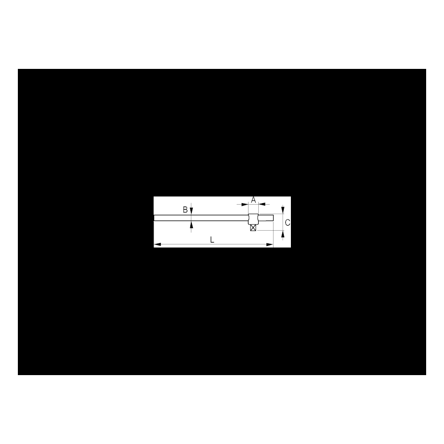 Rankena galvutėms T-formos 250mm 1/2" Irimo blisteryje – 2