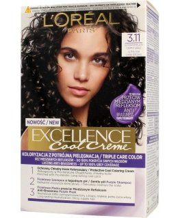 L'Oreal Professionnel plaukų dažymo kremas Exellence 3.11 Ultra Ashen Dark Brown