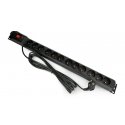 ARMAC M12/16/25/CZ Armac Surge Protection MULTI 12M/16A RACK 19 (12 slots) 2.5m black