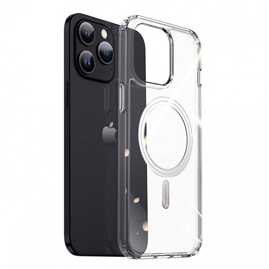 iPhone 15 Pro Max dėklas su MagSafe Dux Ducis Clin – skaidrus