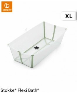 Stokke Flexi Bath - X-Large foldable baby bath | Clear green