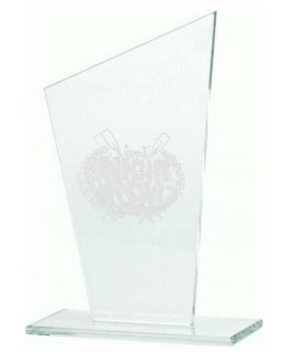 Tryumf Engraved glass trophy