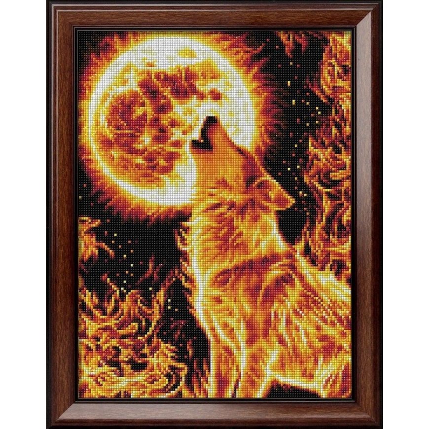 Beldizart Diamond Painting Fire Wolf 30*40 cm AM1855 – 2