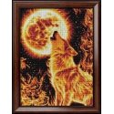 Beldizart Diamond Painting Fire Wolf 30*40 cm AM1855 Beldizart Diamond Painting Fire Wolf 30*40 cm AM1855