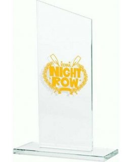Tryumf Engraved glass trophy + paint filler