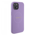 Case Guess GUHMP15SPSAHMCU iPhone 15 6.1" purple|purple hardcase Saffiano MagSafe
