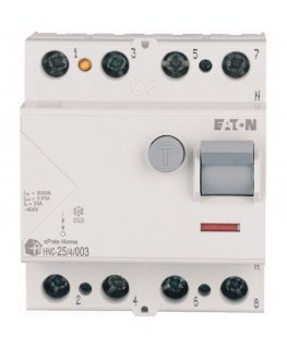 Eaton Residual Current Circuit Breaker 4P 25A 0.03A Type AC xPole Main HNC-25/4/003 194693