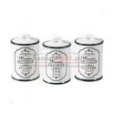 Set of containers metalowych 3 pcs MR-1676-3S-Black