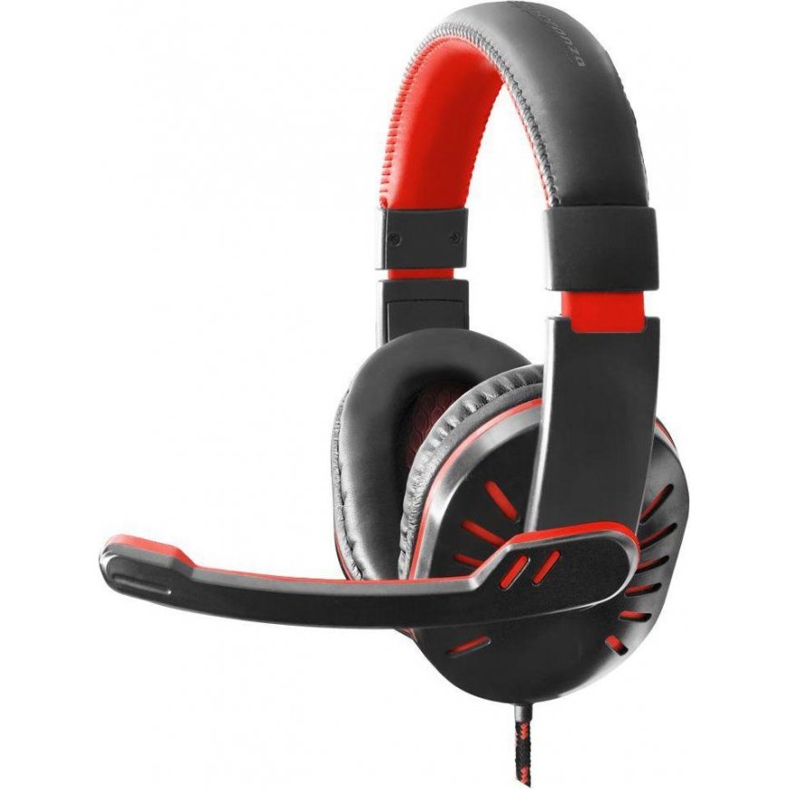 Gaming headphones Esperanza Crow EGH330R, black-red, 2x 3.5mm – 2