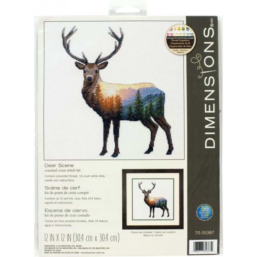Simplicity Creative Corp Deer Cross Stitch Kit D70-35387 – 2