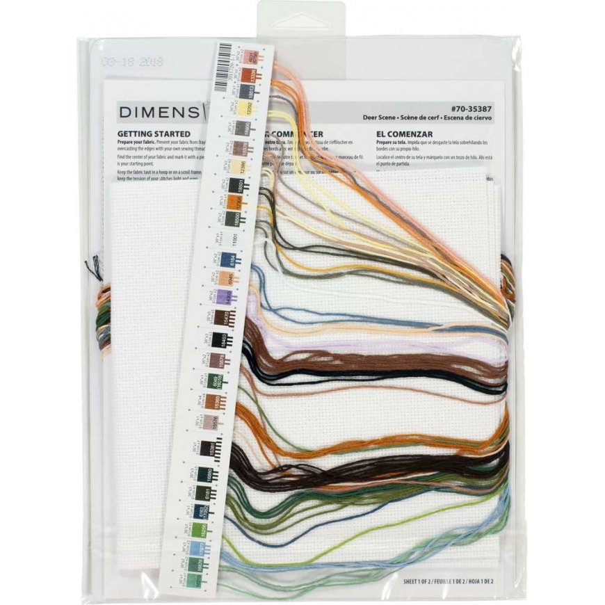 Simplicity Creative Corp Deer Cross Stitch Kit D70-35387 – 4
