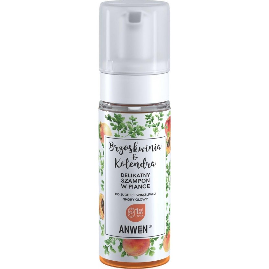 Anwen Peach & Coriander foam shampoo 170ml