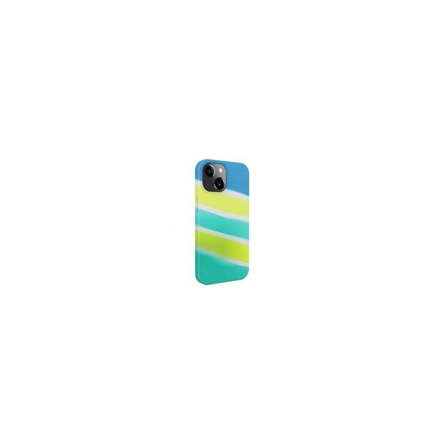 Evelatus Apple iPhone 15 Silicone case Multi-Colored Yellow Green