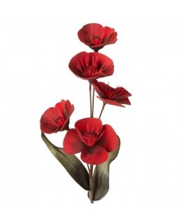 Eurofirany AW/FLORE/720/JUN RED+BLACK