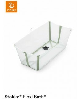 Stokke Flexi Bath - sulankstoma vaikiška vonelė | Skaidri žalia