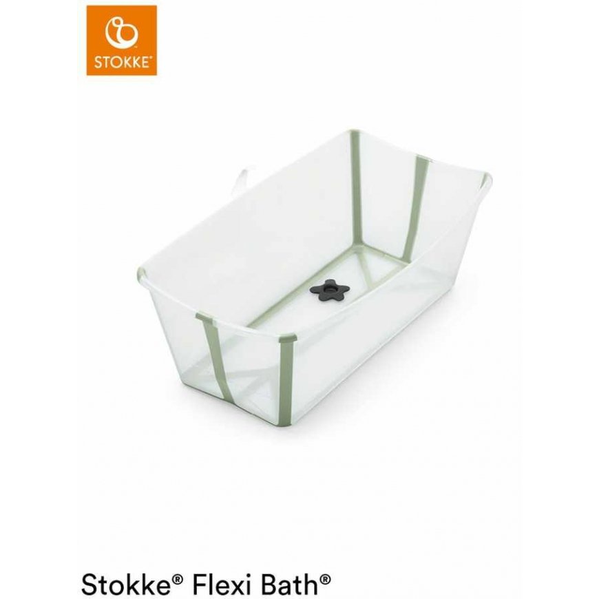 Stokke Flexi Bath - foldable children's bathtub | Clear green