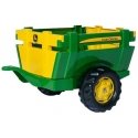 Rolly Toys John Deere minamas traktorius su kaušu ir priekaba
