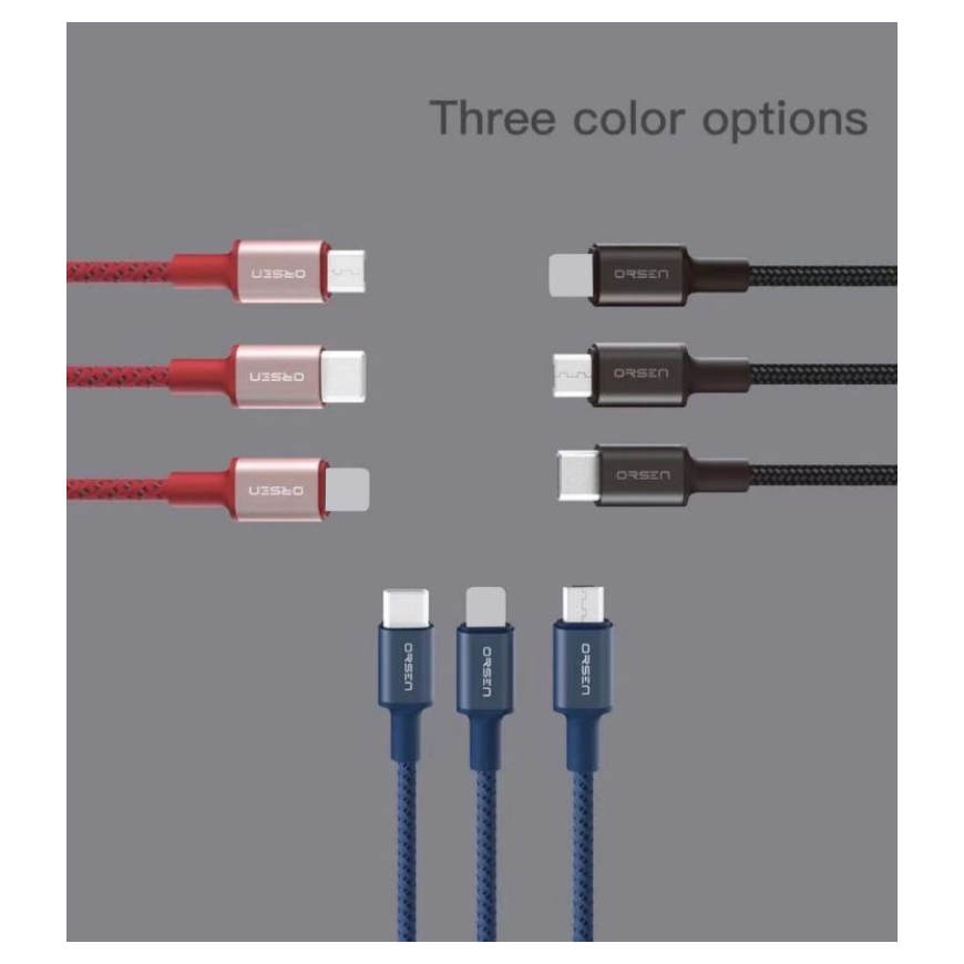 Orsen S9M USB A and Micro 2.1A 1m black – 4