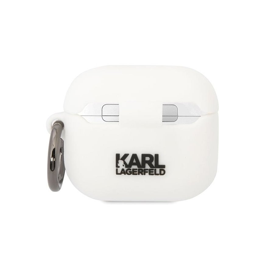 Karl Lagerfeld case for Airpods 3 KLACA3SILKCW white Silicone Karl & Choupette – 2