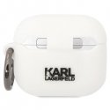 Karl Lagerfeld etui, skirti Airpods 3 KLACA3SILKCW baltas Silikoninis Karl & Choupette Karl Lagerfeld etui, skirti Airpods 3 KLACA3SILKCW baltas Silikoninis Karl & Choupette