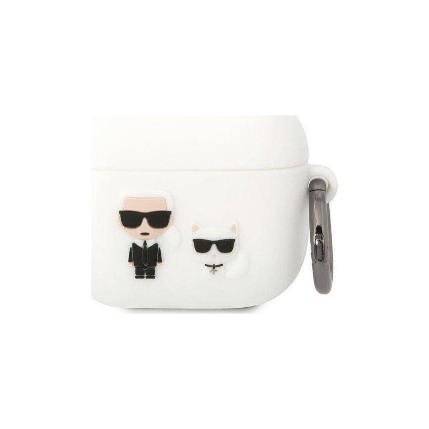 Karl Lagerfeld case for Airpods 3 KLACA3SILKCW white Silicone Karl & Choupette – 4