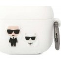 Karl Lagerfeld case for Airpods 3 KLACA3SILKCW white Silicone Karl & Choupette