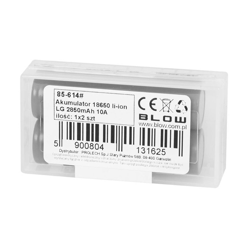 Blow Battery 18650 lithium ion LG 2850mAh 10A – 2