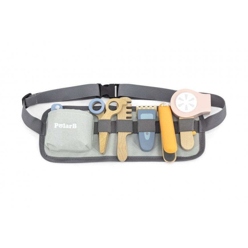 Viga Toys VIGA PolarB Wooden Set Hairdressing tool belt – 3