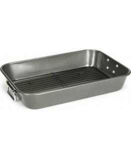 Patisse pan with rust 41.6 x 6.4 x 30.5 anthracite steel