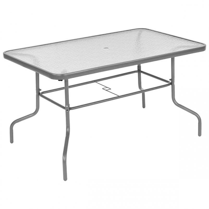 Saska Garden Garden furniture set, table, 4 chairs and gray umbrella – 5
