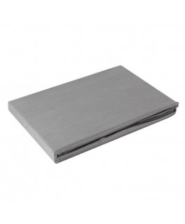 Eurofirany NOVA cotton satin sheet without rubber, 180X210 cm, color: steel