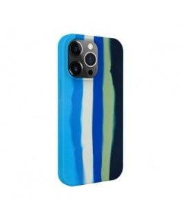 Evelatus Apple iPhone 15 Pro Silicone case Multi-Colored Blue
