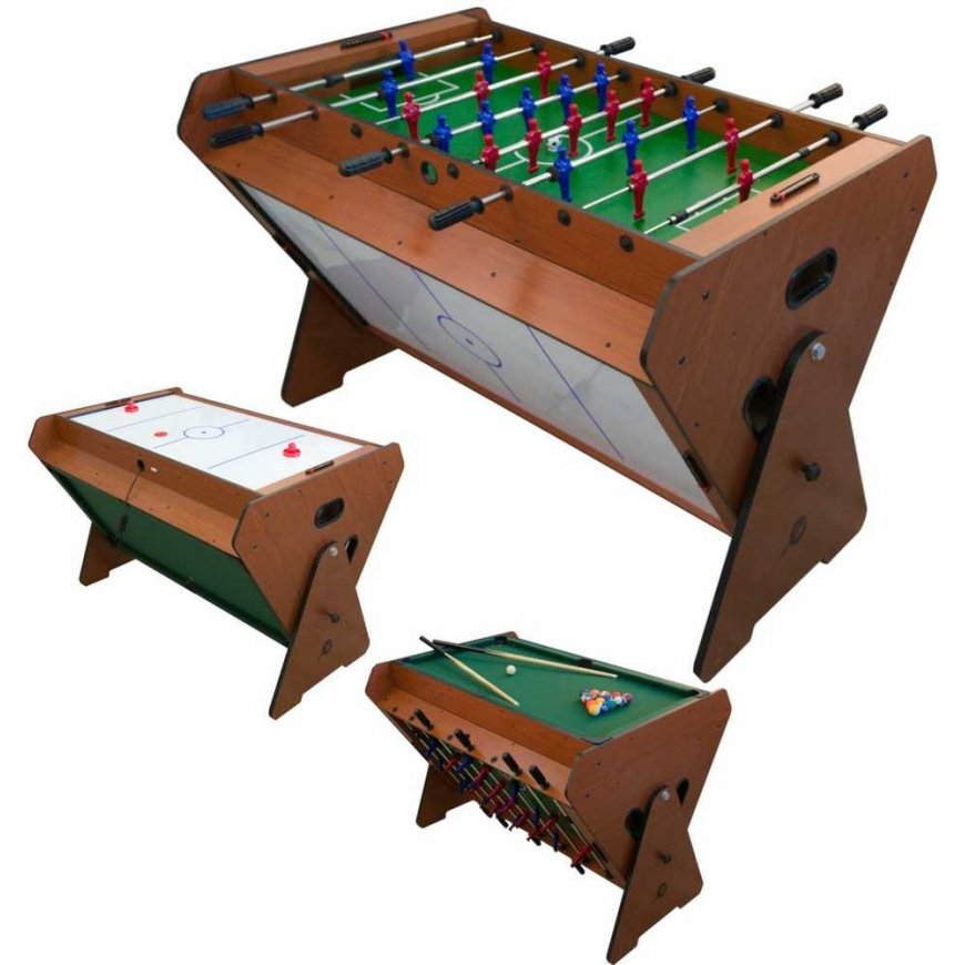 Enero stalas DO GRY 3W1 BILARD PIŁKARZYKI CYMBERGAJ 121x89x84,5CM – 2
