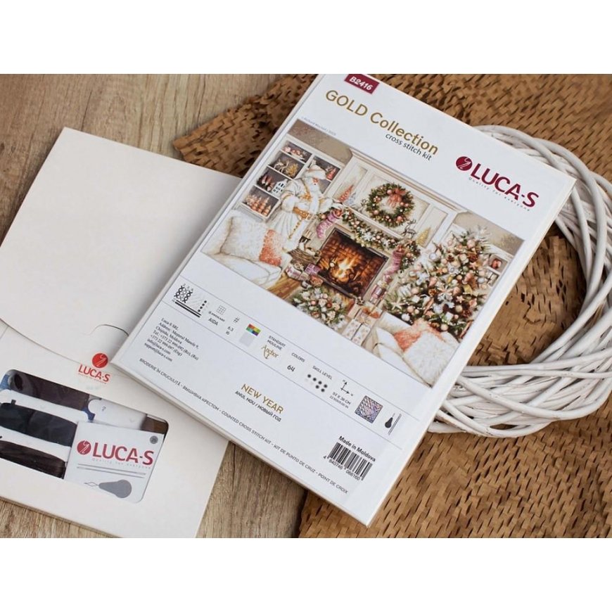 luca S Cross stitch kit New Year 57x38cm SB2416 – 2