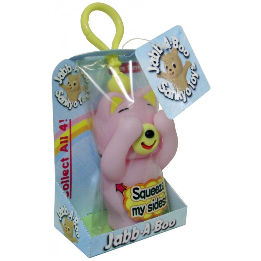 Interaktyvus žaisliukas-pakabutis "Jabb-A-Boo" rožinė katytė – 3