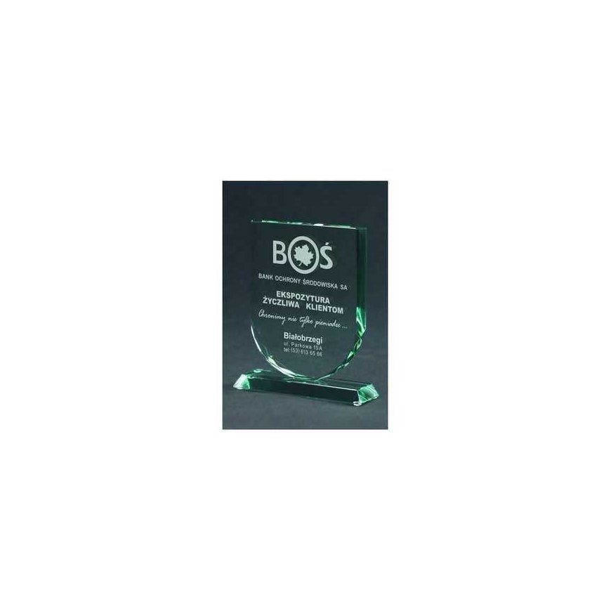 Tryumf Engraved glass trophy with case – 2