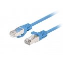 PATCHCORD CAT.6 FTP 0.5M BLUE FLUKE PASSED LANBERG 10-PACK