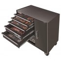 6-drawer tool trolley with cabinet, with 237 Bahco tools [1475KXL6CBFF1SD]