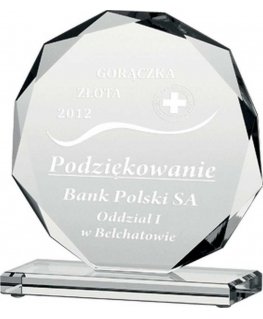Victoria Sport Trofeum engraved glass