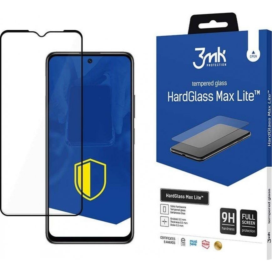 3MK Tempered glass 3MK HardGlass Max Lite Xiaomi POCO M4 5G black – 2