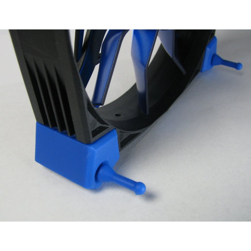 Inter-Tech N-120-B Arvuti korpus Ventilaator Must, Sinine – 3