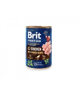 BRIT Premium By Nature Chicken and Hearts - märg koeratoit - 400 g