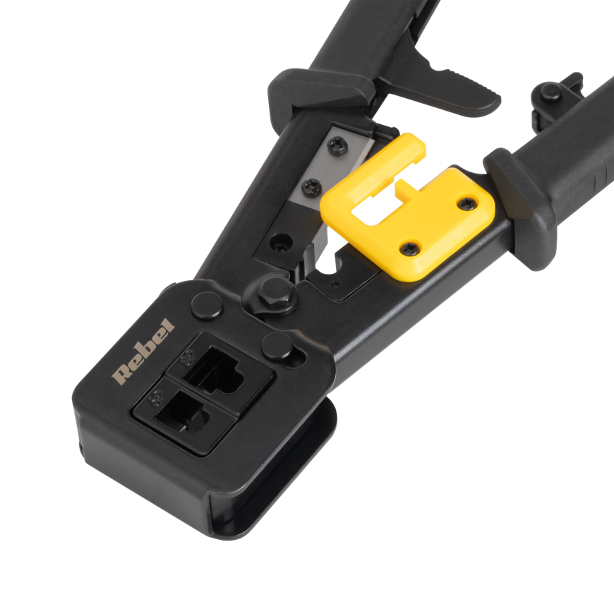 Rebel RJ45, RJ12, RJ11 pass-through plug holder – 4