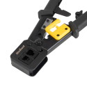 Rebel RJ45, RJ12, RJ11 pass-through plug holder Rebel RJ45, RJ12, RJ11 pass-through plug holder