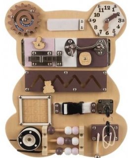 Manipulation board - kruzzel 22584 teddy bear