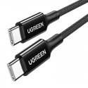 Ugreen US557 USB-C to USB-C Cable, 100W, 5A (Black)