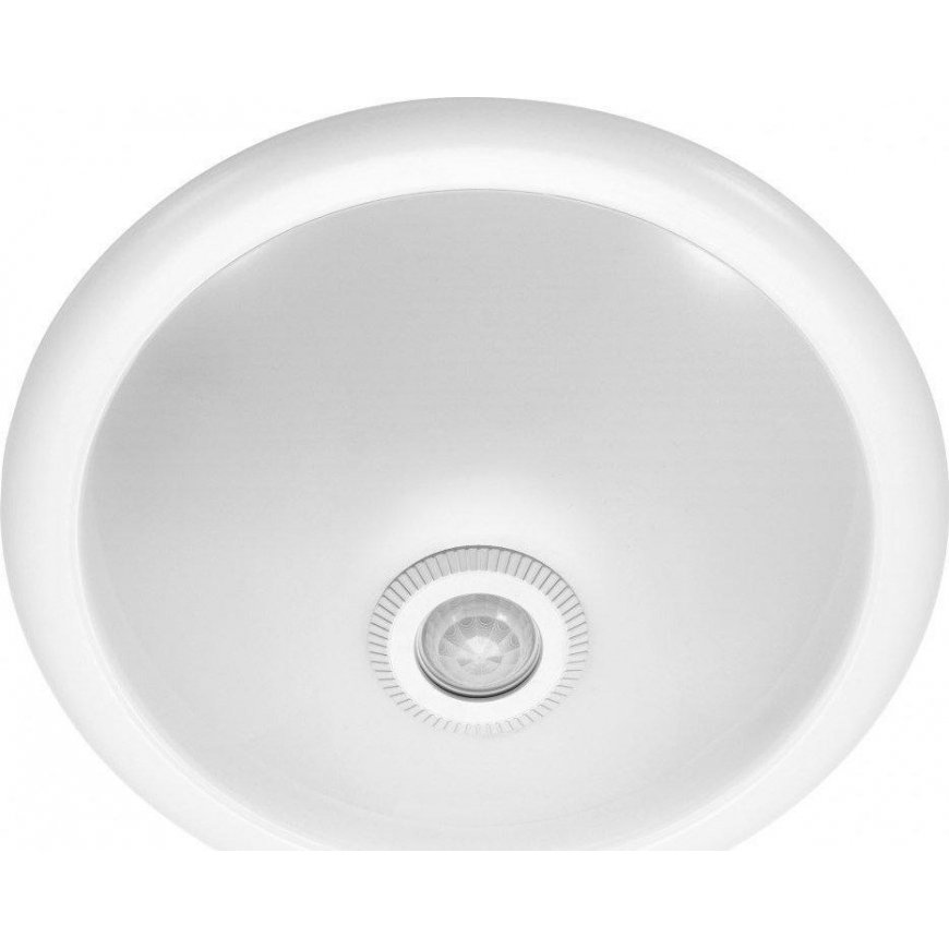 Lubinis šviestuvas Orno ROVO PC, lubų apšvietimas su judesio jutikliu 360st, 2x40W, E27, IP20, opalinis polikarbonatas – 3
