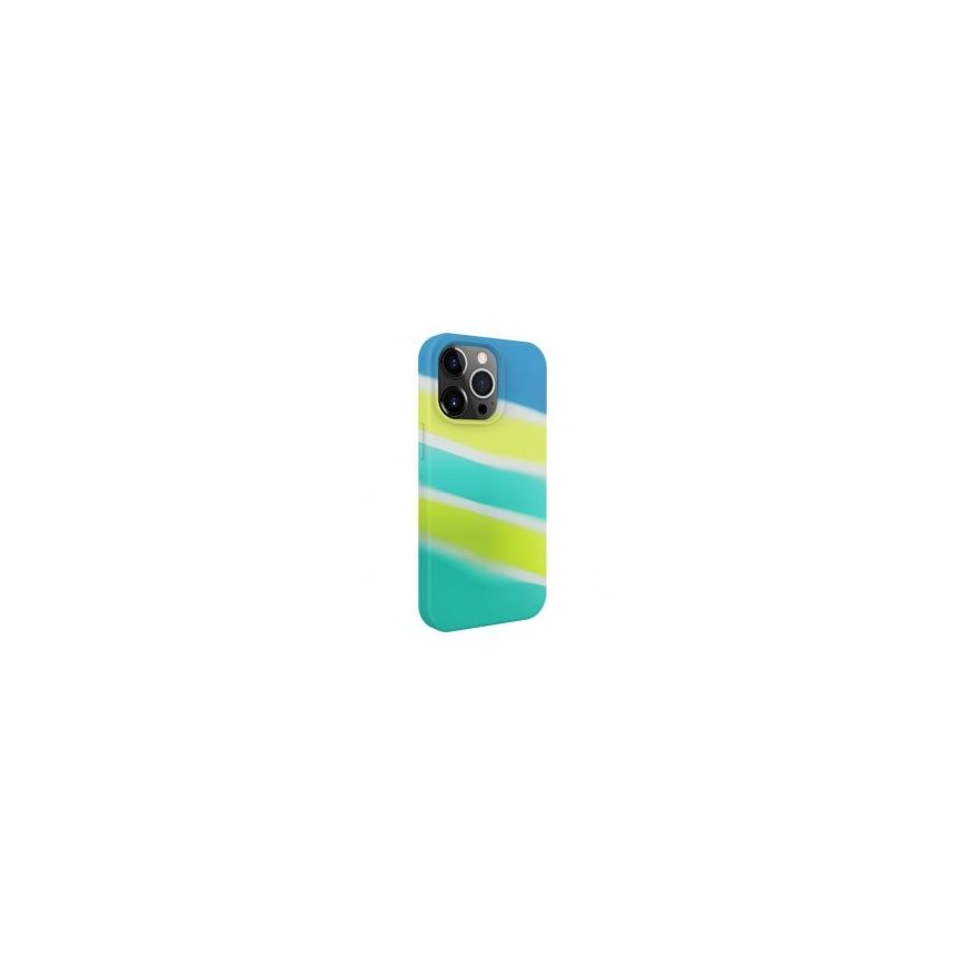 Evelatus Apple iPhone 15 Pro Max Silicone case Multi-Colored Yellow Green