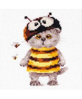 Beldizart Siuvinėjimo kryželiu rinkinys "Cat Basik. Bee" S0-229